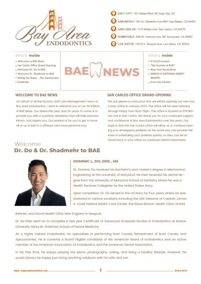 Bay Area Endo Newsletter 2023 Q1